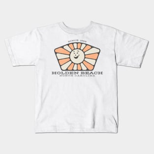 Holden Beach, NC Summertime Smiley Sunshine Kids T-Shirt